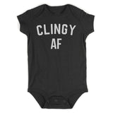 Clingy AF Funny Infant Baby Boys Bodysuit Black