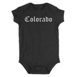 Colorado State Old English Infant Baby Boys Bodysuit Black