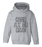 Come At Me Bro Toddler Boys Pullover Hoodie Grey