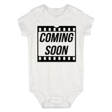 Coming Soon Baby Movie Baby Bodysuit One Piece White