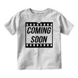 Coming Soon Baby Movie Baby Toddler Short Sleeve T-Shirt Grey