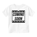 Coming Soon Baby Movie Baby Toddler Short Sleeve T-Shirt White
