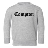 Compton Old English California Toddler Boys Crewneck Sweatshirt Grey