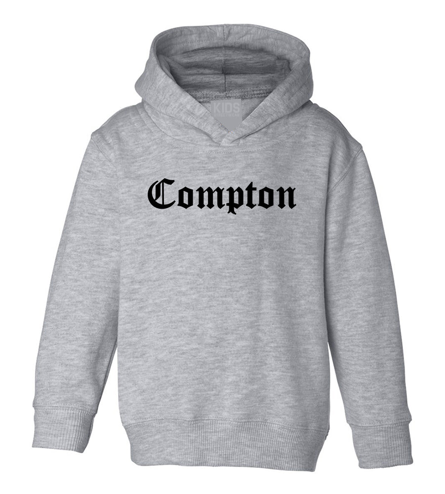 Compton Old English California Toddler Boys Pullover Hoodie Grey