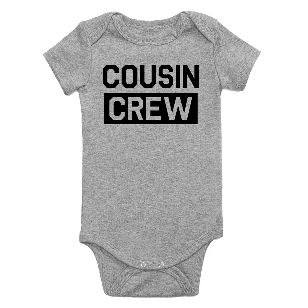 Cousin Crew Box Infant Baby Boys Bodysuit Grey