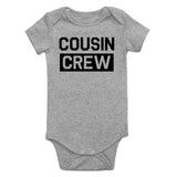 Cousin Crew Box Infant Baby Boys Bodysuit Grey