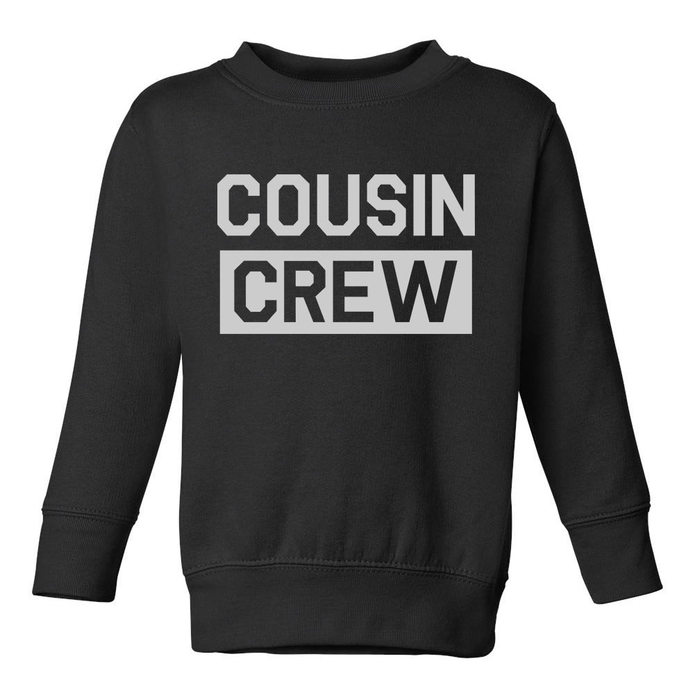 Cousin Crew Box Toddler Boys Crewneck Sweatshirt Black