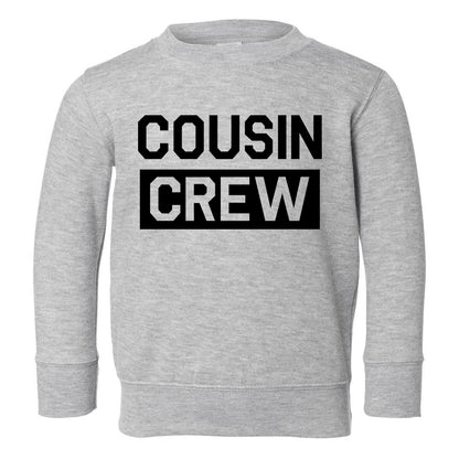 Cousin Crew Box Toddler Boys Crewneck Sweatshirt Grey