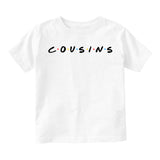 Cousins Friends Infant Baby Boys Short Sleeve T-Shirt White