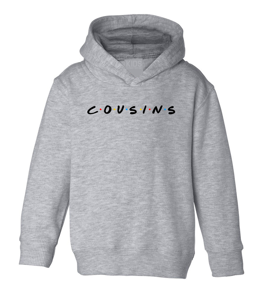 Cousins Friends Toddler Boys Pullover Hoodie Grey