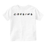 Cousins Friends Toddler Boys Short Sleeve T-Shirt White