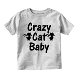 Crazy Cat Baby Infant Baby Boys Short Sleeve T-Shirt Grey