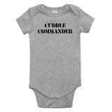 Cuddle Commander Baby Bodysuit One Piece Grey