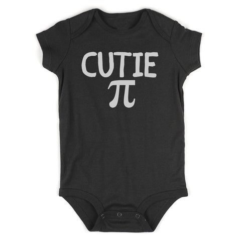 Cutie Pi Symbol Math Baby Bodysuit One Piece Black