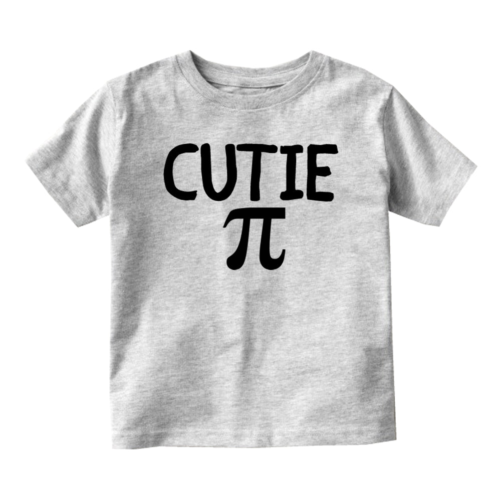 Cutie Pi Symbol Math Baby Infant Short Sleeve T-Shirt Grey