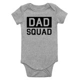 Dad Squad Infant Baby Boys Bodysuit Grey