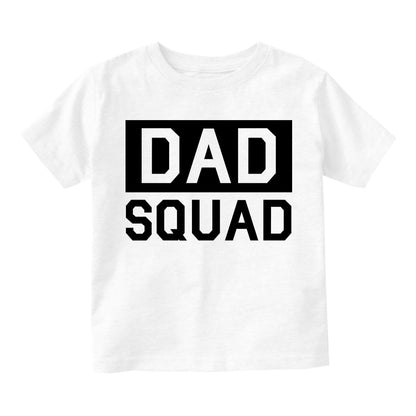 Dad Squad Infant Baby Boys Short Sleeve T-Shirt White