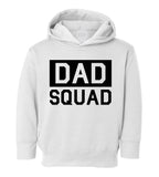 Dad Squad Toddler Boys Pullover Hoodie White