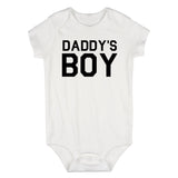 Daddys Boy Fathers Day Infant Baby Boys Bodysuit White