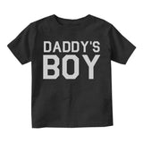 Daddys Boy Fathers Day Infant Baby Boys Short Sleeve T-Shirt Black