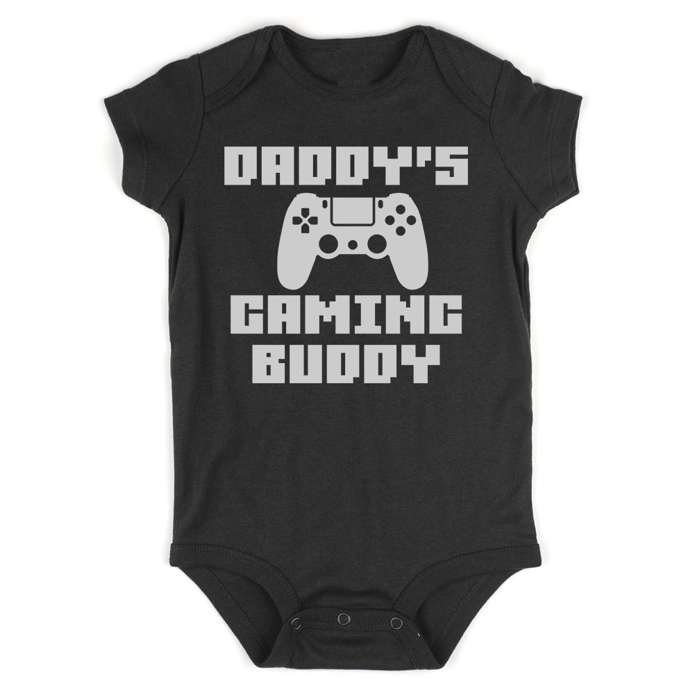 Daddys Gaming Buddy Infant Baby Boys Bodysuit Black