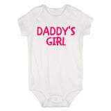 Daddys Girl Pink Baby Bodysuit One Piece White