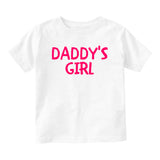 Daddys Girl Pink Baby Toddler Short Sleeve T-Shirt White