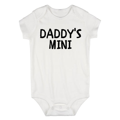 Daddys Mini Baby Baby Bodysuit One Piece White