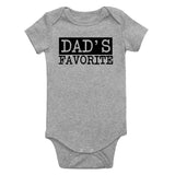 Dads Favorite Infant Baby Boys Bodysuit Grey