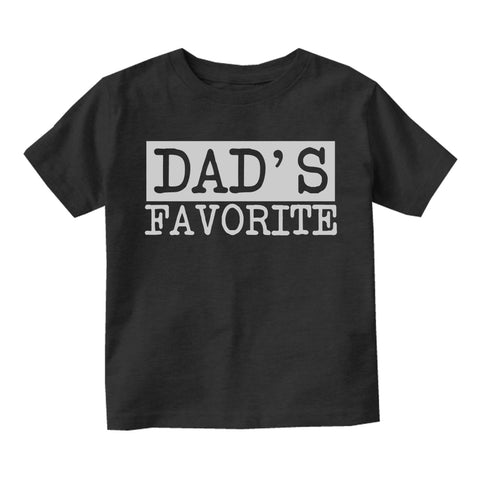 Dads Favorite Infant Baby Boys Short Sleeve T-Shirt Black