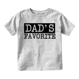 Dads Favorite Infant Baby Boys Short Sleeve T-Shirt Grey