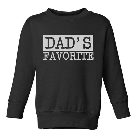 Dads Favorite Toddler Boys Crewneck Sweatshirt Black