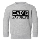 Dads Favorite Toddler Boys Crewneck Sweatshirt Grey