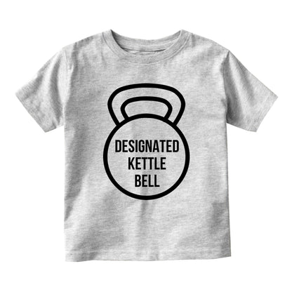 Designated Kettle Bell Workout Baby Infant Short Sleeve T-Shirt Grey