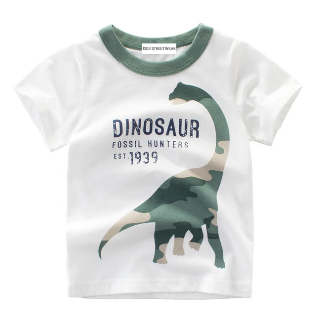 Dinosaur Fossil Hunter RM Toddler Boys Ringer T-Shirt