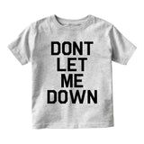 Dont Let Me Down Music Infant Baby Boys Short Sleeve T-Shirt Grey