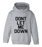 Dont Let Me Down Music Toddler Boys Pullover Hoodie Grey