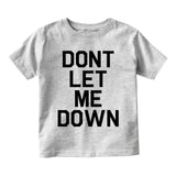 Dont Let Me Down Music Toddler Boys Short Sleeve T-Shirt Grey