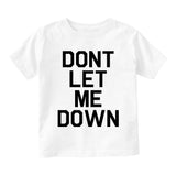 Dont Let Me Down Music Toddler Boys Short Sleeve T-Shirt White