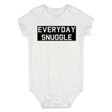 Everyday Snuggle Cuddles Baby Bodysuit One Piece White