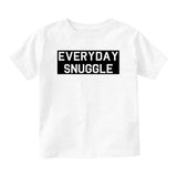 Everyday Snuggle Cuddles Baby Infant Short Sleeve T-Shirt White