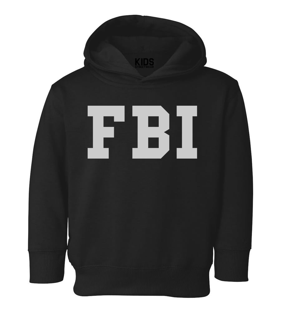 FBI Law Enforcement Halloween Costume Toddler Boys Pullover Hoodie Black