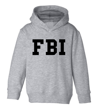 FBI Law Enforcement Halloween Costume Toddler Boys Pullover Hoodie Grey