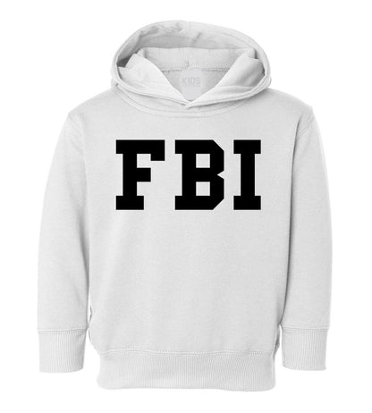 FBI Law Enforcement Halloween Costume Toddler Boys Pullover Hoodie White