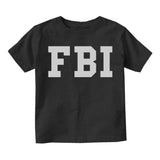 FBI Law Enforcement Halloween Costume Toddler Boys Short Sleeve T-Shirt Black