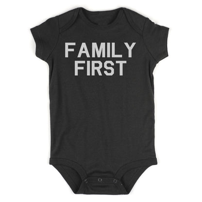 Family First Infant Baby Boys Bodysuit Black