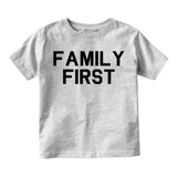 Family First Toddler Boys Short Sleeve T-Shirt Grey