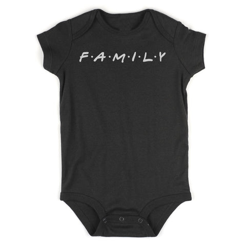 Family Friends Infant Baby Boys Bodysuit Black