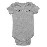 Family Friends Infant Baby Boys Bodysuit Grey