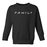 Family Friends Toddler Boys Crewneck Sweatshirt Black